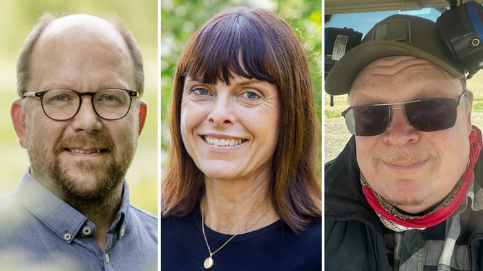 Kollage med Magnus Ljung, Sara Johnson och Svante Kaijser