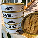 Konserverad skrapsill.