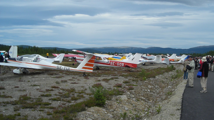 Bild från Hedlanda flygdagar.